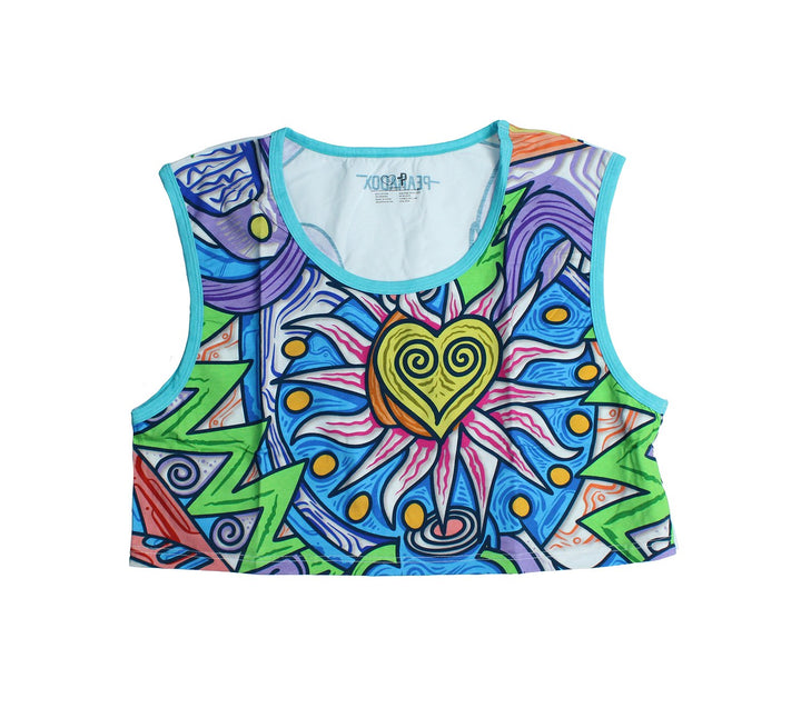 Alebrije Sleeveless Crop Top - Pearadox