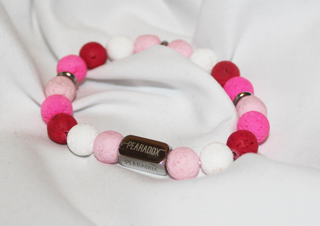 Pink Aura Lava Bracelet - Pearadox