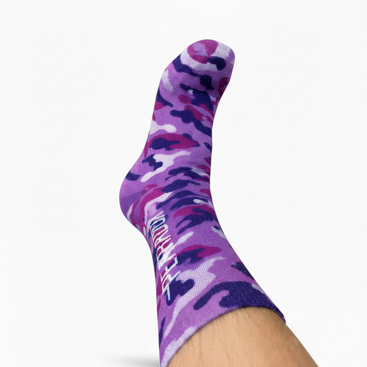Purple Aura Camo Socks